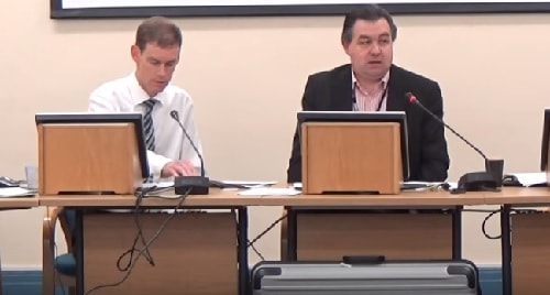Pensions Committee (Merseyside Pension Fund) 16th November 2015 L to R Peter Wallach, Cllr Paul Doughty (Chair)