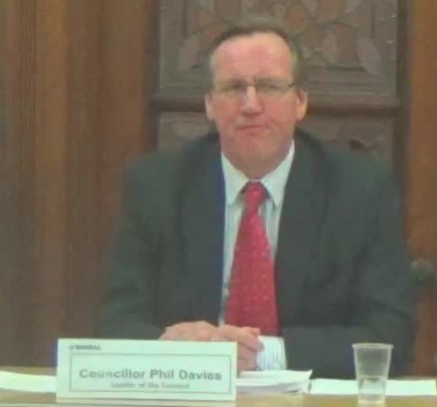 Cllr Phil Davies at a recent Cabinet meeting