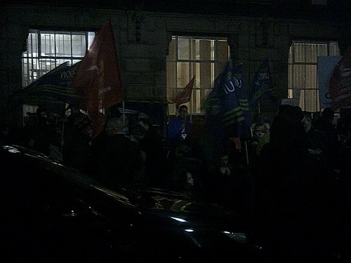 protest outside Wallasey Town Hall 17th December 2015 photo 4 of 6 thumbnail