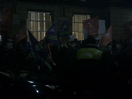 protest outside Wallasey Town Hall 17th December 2015 photo 5 of 6 thumbnail