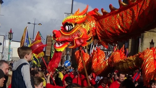 Chinese New Year Liverpool 2016 Chinese dragon  7th February 2016 photo 13