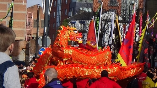Chinese New Year Liverpool 2016 Chinese dragon  7th February 2016 photo 2