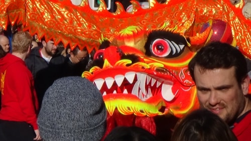 Chinese New Year Liverpool 2016 Chinese dragon 7th February 2016 photo 3