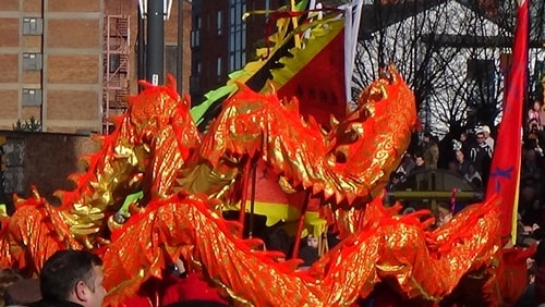 Chinese New Year Liverpool 2016 Chinese dragon  7th February 2016 photo 4