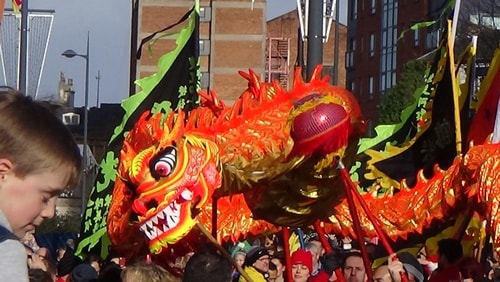 Chinese New Year Liverpool 2016 Chinese dragon  7th February 2016 photo 6