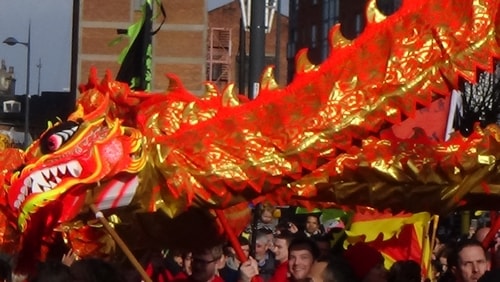Chinese New Year Liverpool 2016 Chinese dragon  7th February 2016 photo 8