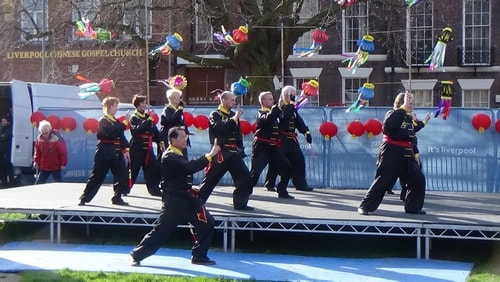 Chinese New Year Liverpool 2016 Tai Chi demonstration Great George Square 7th February 2016 photo 13