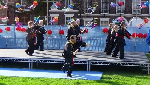 Chinese New Year Liverpool 2016 Tai Chi demonstration Great George Square 7th February 2016 photo 22