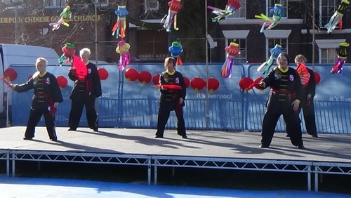 Chinese New Year Liverpool 2016 Tai Chi demonstration Great George Square 7th February 2016 photo 35