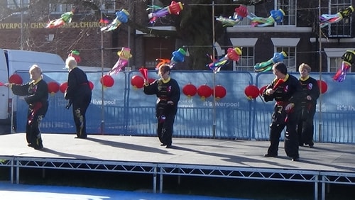 Chinese New Year Liverpool 2016 Tai Chi demonstration Great George Square 7th February 2016 photo 37
