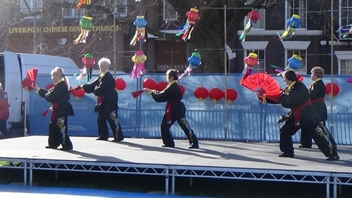Chinese New Year Liverpool 2016 Tai Chi demonstration Great George Square 7th February 2016 photo 43