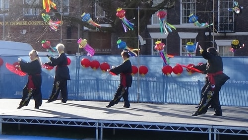 Chinese New Year Liverpool 2016 Tai Chi demonstration Great George Square 7th February 2016 photo 47