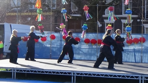 Chinese New Year Liverpool 2016 Tai Chi demonstration Great George Square 7th February 2016 photo 50