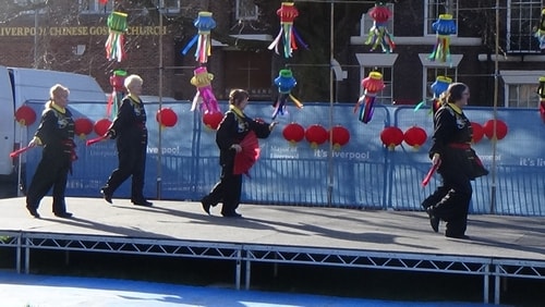 Chinese New Year Liverpool 2016 Tai Chi demonstration Great George Square 7th February 2016 photo 51