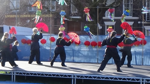 Chinese New Year Liverpool 2016 Tai Chi demonstration Great George Square 7th February 2016 photo 54