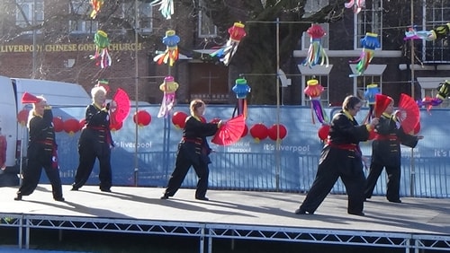 Chinese New Year Liverpool 2016 Tai Chi demonstration Great George Square 7th February 2016 photo 61