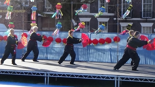 Chinese New Year Liverpool 2016 Tai Chi demonstration Great George Square 7th February 2016 photo 65