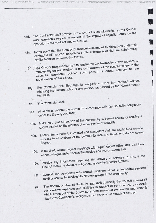 Wirral Council litter enforcement contract Kingdom Security Ltd contract terms and conditions page 6 of 13
