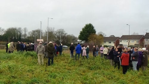 photo 27 people at Planning Committee site visit 13th December 2016