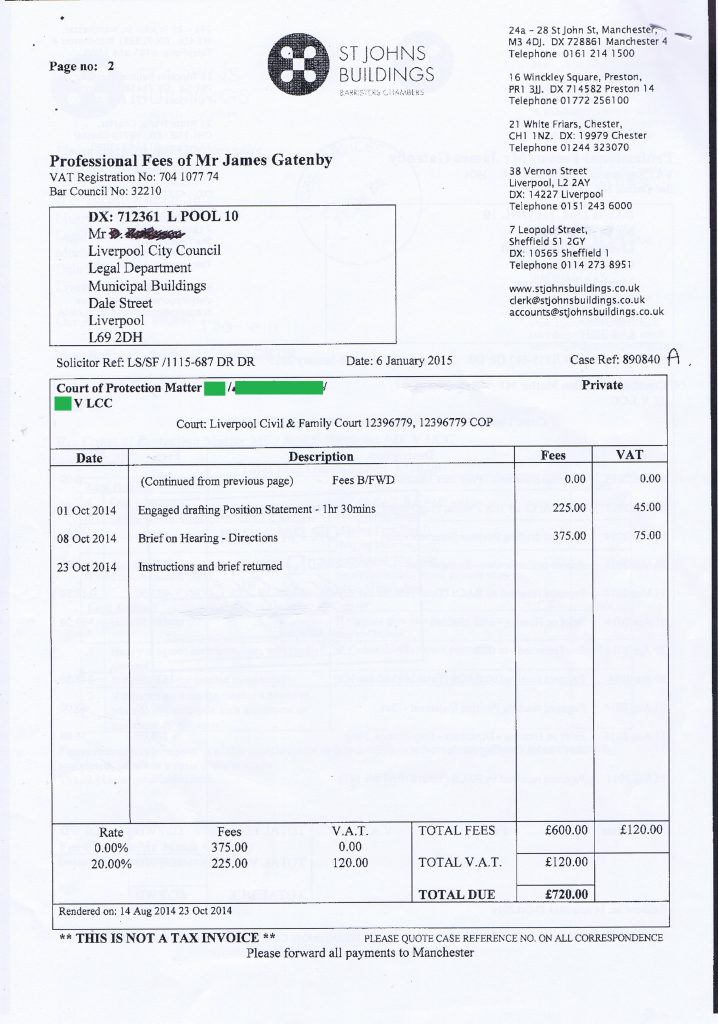 Liverpool City Council invoice 6 redacted