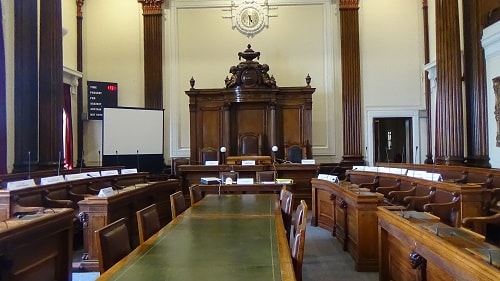 Council Chamber (Wallasey Town Hall) 1st June 2017 - Does the councillor complained about sit on one of these seats?