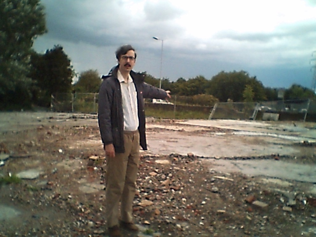 John Brace on the site of the former Corsair pub, Bidston Village