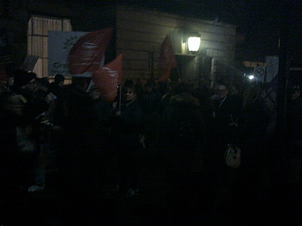 protest outside Wallasey Town Hall 17th December 2015 photo 3 of 6