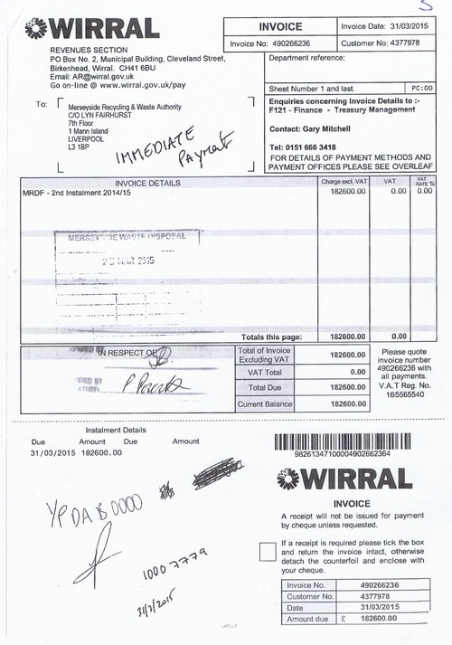 6 Wirral Council £182600 MRDF 2nd instalment 14 15 Page 1 of 1