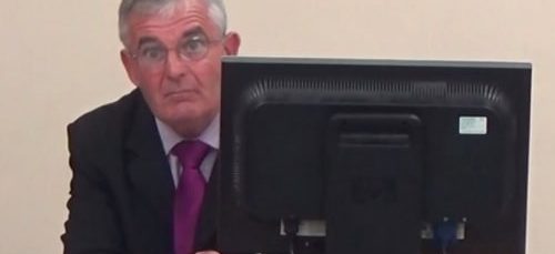 Councillor Michael Sullivan (Chair, Wirral Council's Business and Overview Scrutiny Committee at a public meeting held on the 13th September 2016. His microphone is now... on!