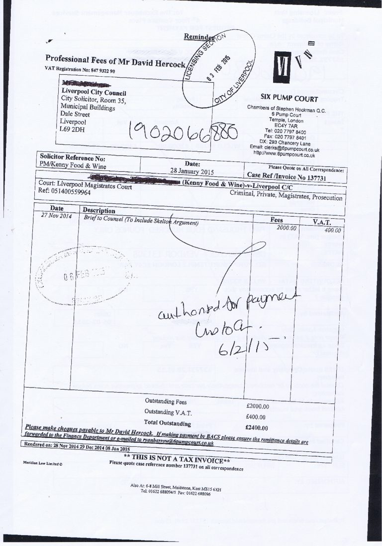 Liverpool City Council invoice 7 A blog about Wirral Council, Wirral