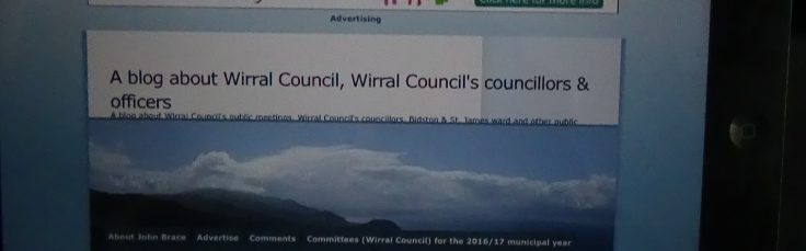 Wirral Council advertise on this blog but do not class us as a media organisation!