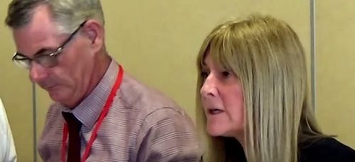 Merseyside Fire and Rescue Authority 25th May 2017 left Cllr Dave Hanratty Chair right Janet Henshaw Clerk to the Authority