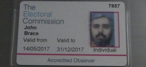 Accredited Observer John Brace Electoral Commission 2017 7857