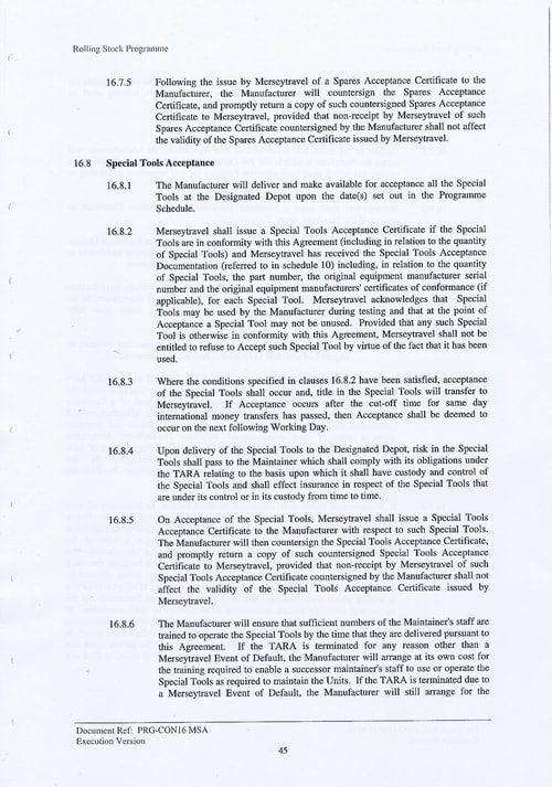 58 Contract PRG CON16 MSA Page 45