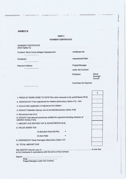 Wirral Borough Council Dawnus Construction Holdings Ltd Wirral Dock Bridges Replacement contract page 29 of 147