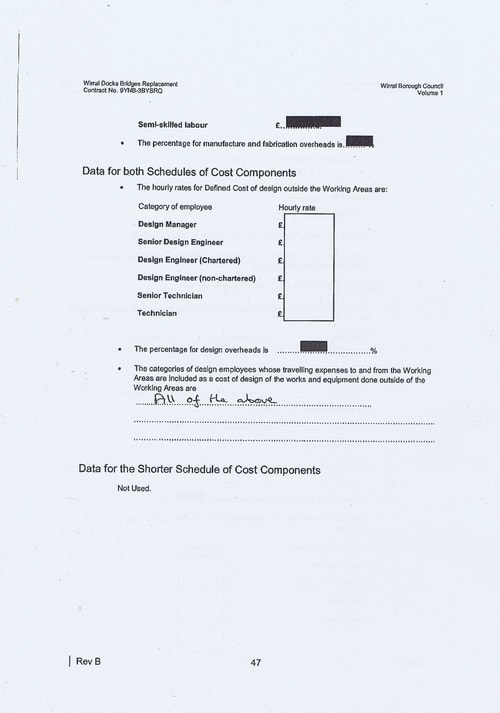 Wirral Borough Council Dawnus Construction Holdings Ltd Wirral Dock Bridges Replacement contract page 75 of 147