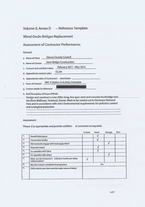Wirral Borough Council Dawnus Construction Holdings Ltd Wirral Dock Bridges Replacement contract page 87 of 147