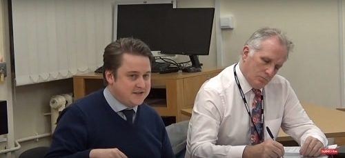 Cllr Ben Powell (left) Wirral and Cheshire West and Chester Joint Health Scrutiny Committee 11th December 2018
