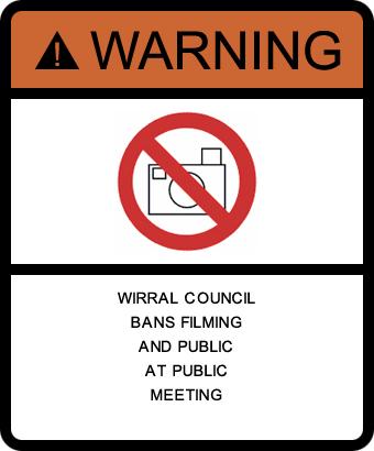 Warning Sign Ban Filming Ban Public Public Meetings
