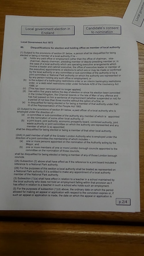 Candidate’s consent to nomination Jerry Williams Labour Bebington 2019 page 2 of 4
