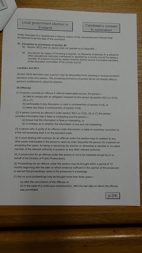 Candidate’s consent to nomination Jerry Williams Labour Bebington 2019 page 3 of 4