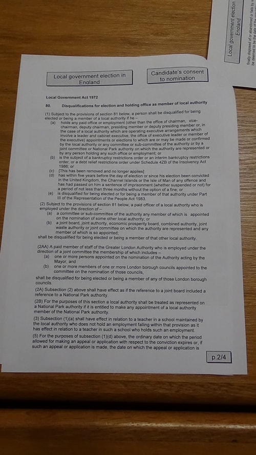 candidate’s consent to nomination Angie Davies Prenton 2019 page 2 of 4