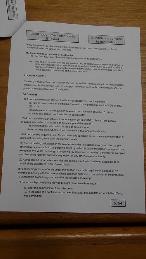 candidate’s consent to nomination Angie Davies Prenton 2019 page 3 of 4