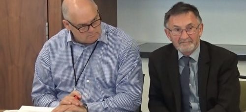 Merseyside Waste Disposal Authority (21st June 2019) left Carl Beer (Chief Executive) right Chair (Cllr Tony Concepcion)