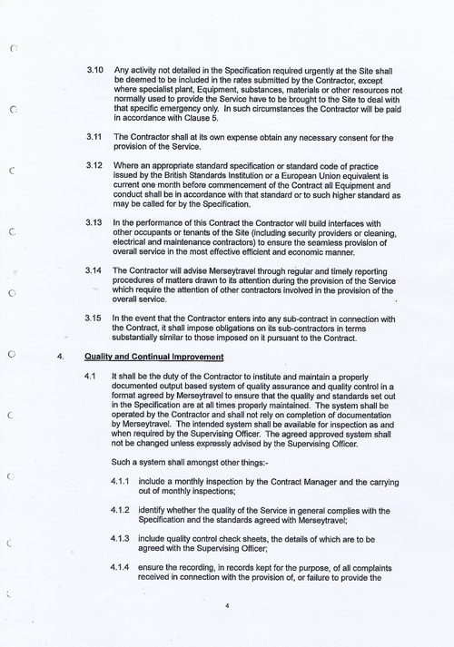 Merseytravel Carlisle Security Services Limited contract Page 12 of 33