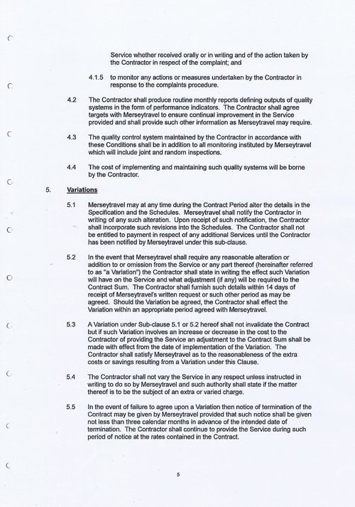 Merseytravel Carlisle Security Services Limited contract Page 13 of 33